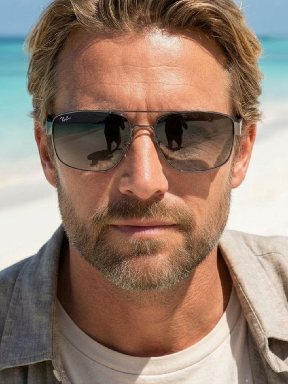 [NEW] RAY-BAN RB 3663 Sunglasses (Polished Gunmetal Frame, Grey Gradient Lenses)